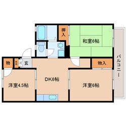 王寺駅 徒歩10分 2階の物件間取画像